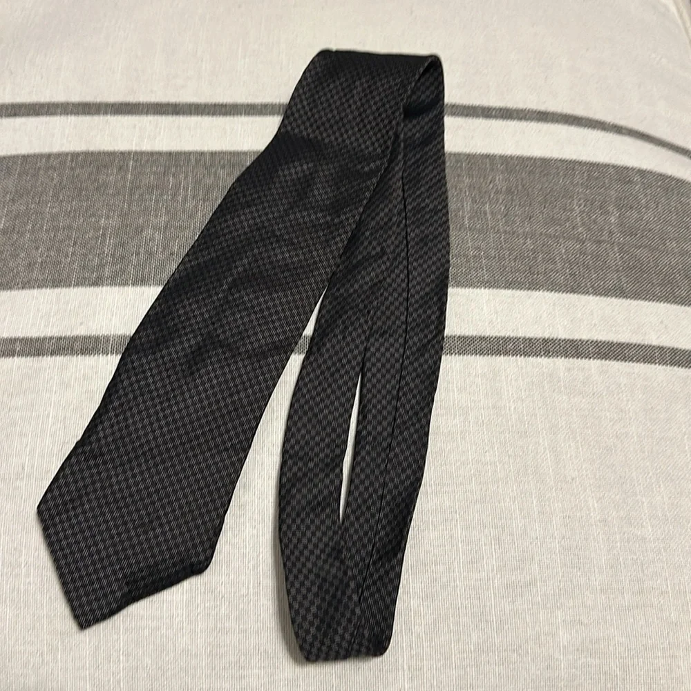 Express Men’s Tie in Black Checker Pattern